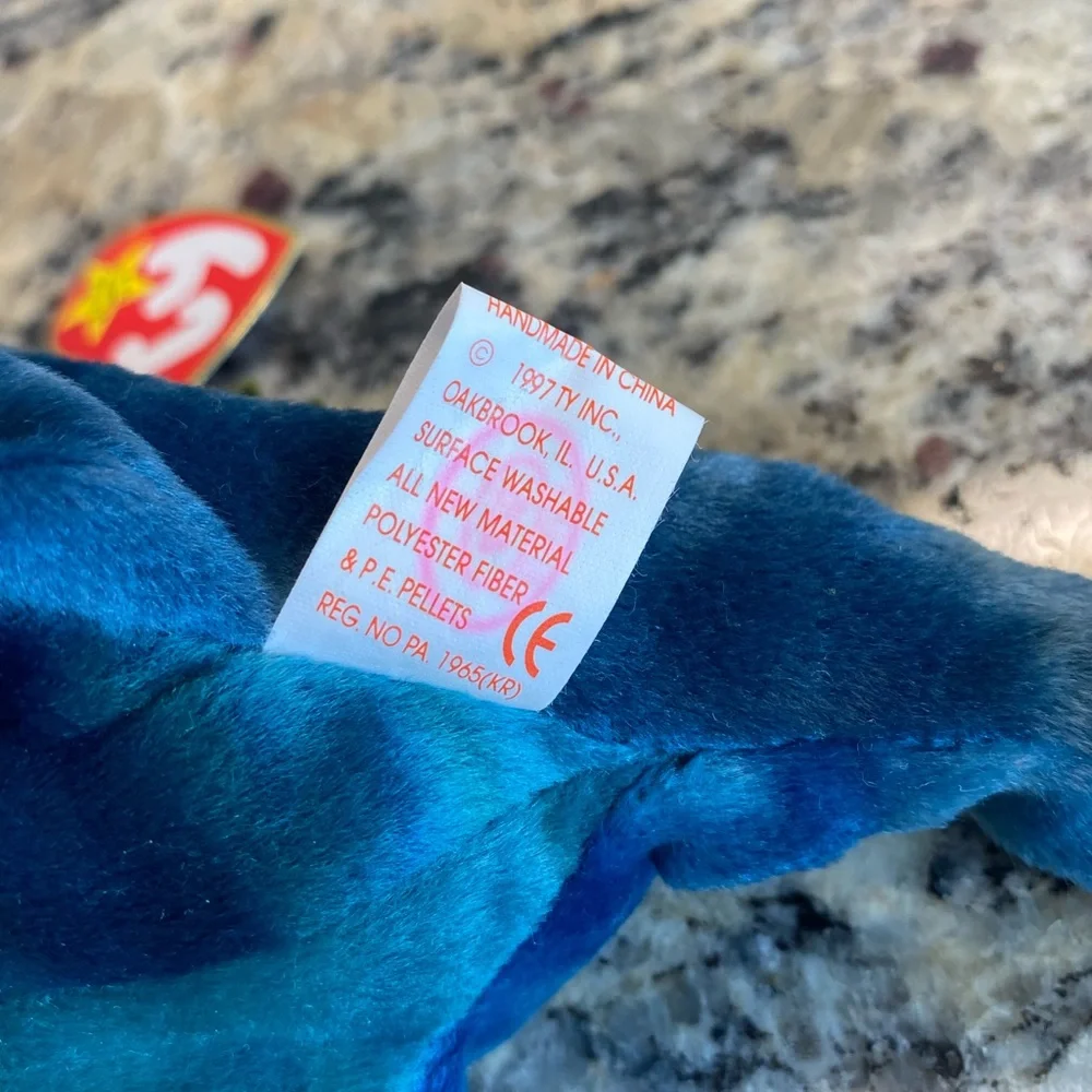 1997 TY INC. Beanie Babies Iggy the Chameleon. RARE with TAG ERRORS - Picture 6 of 8